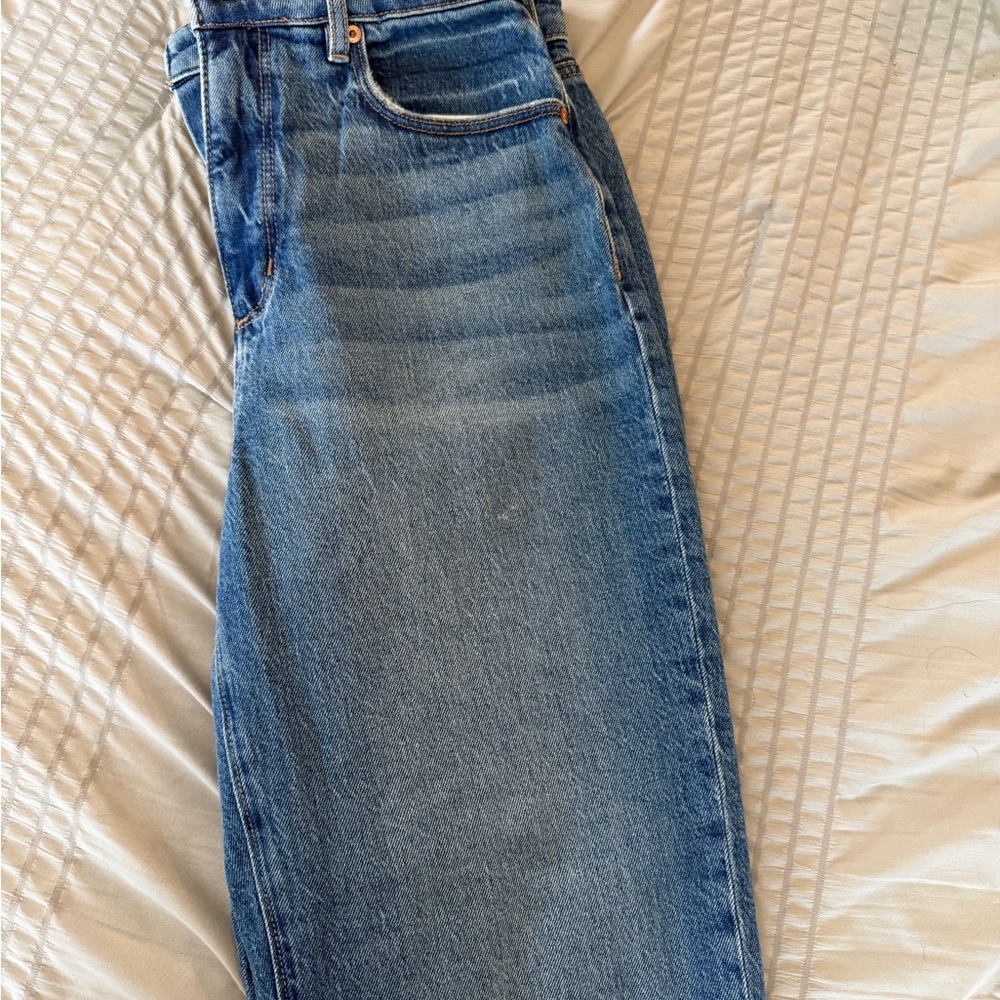 LOFT Women's Straight Leg Jeans in Medium Blue Wash